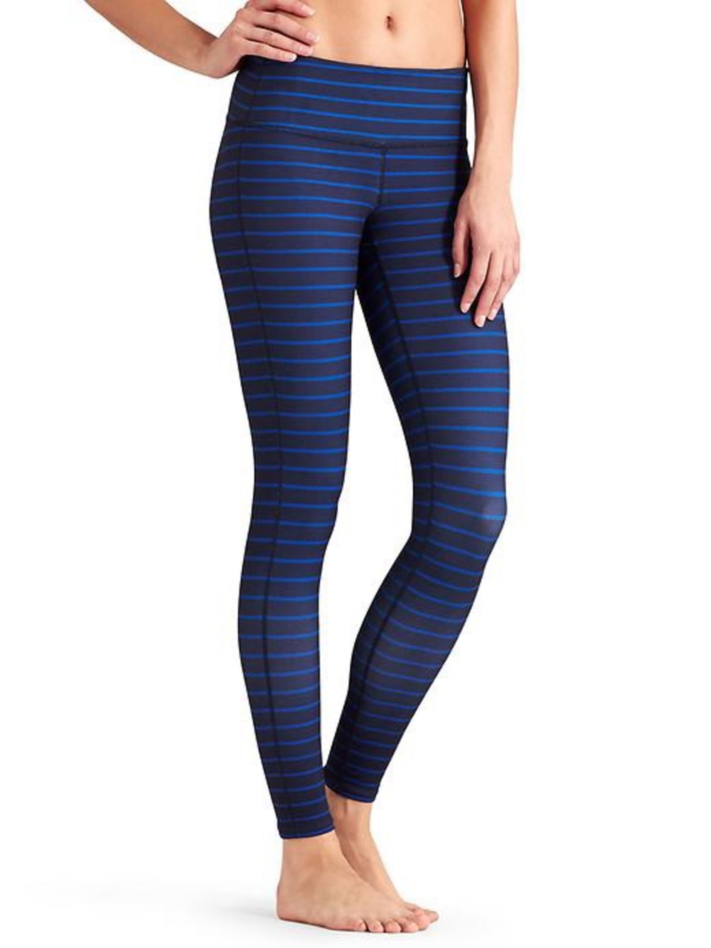 Athleta stripes charturanga leggings medium